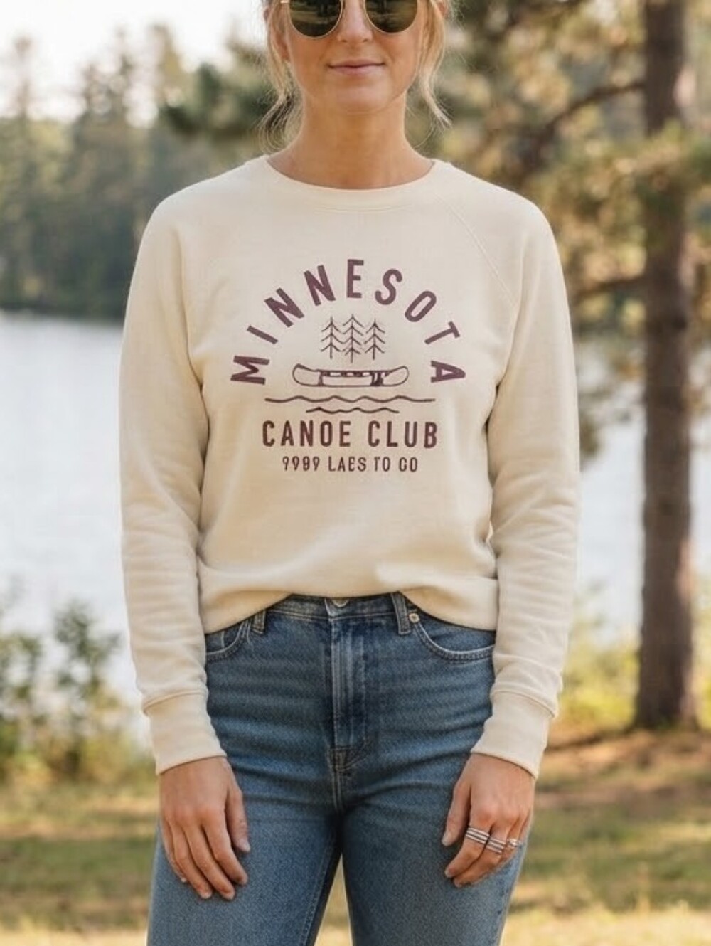 Sota Clothing Minnesota Canoe Club Graphic Crewneck Sweatshirt - Size Medium